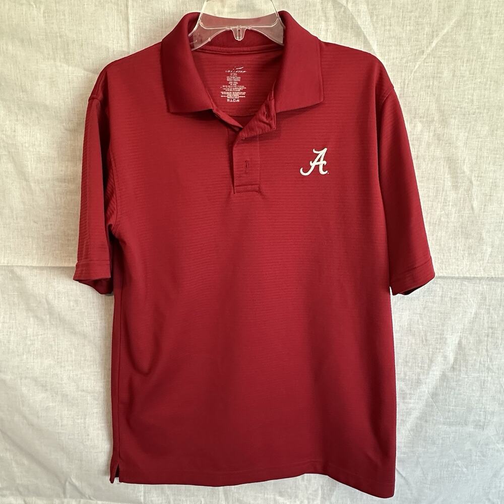 Colosseum Alabama Crimson Tide Polo Shirt Mens S Red Performance NCAA